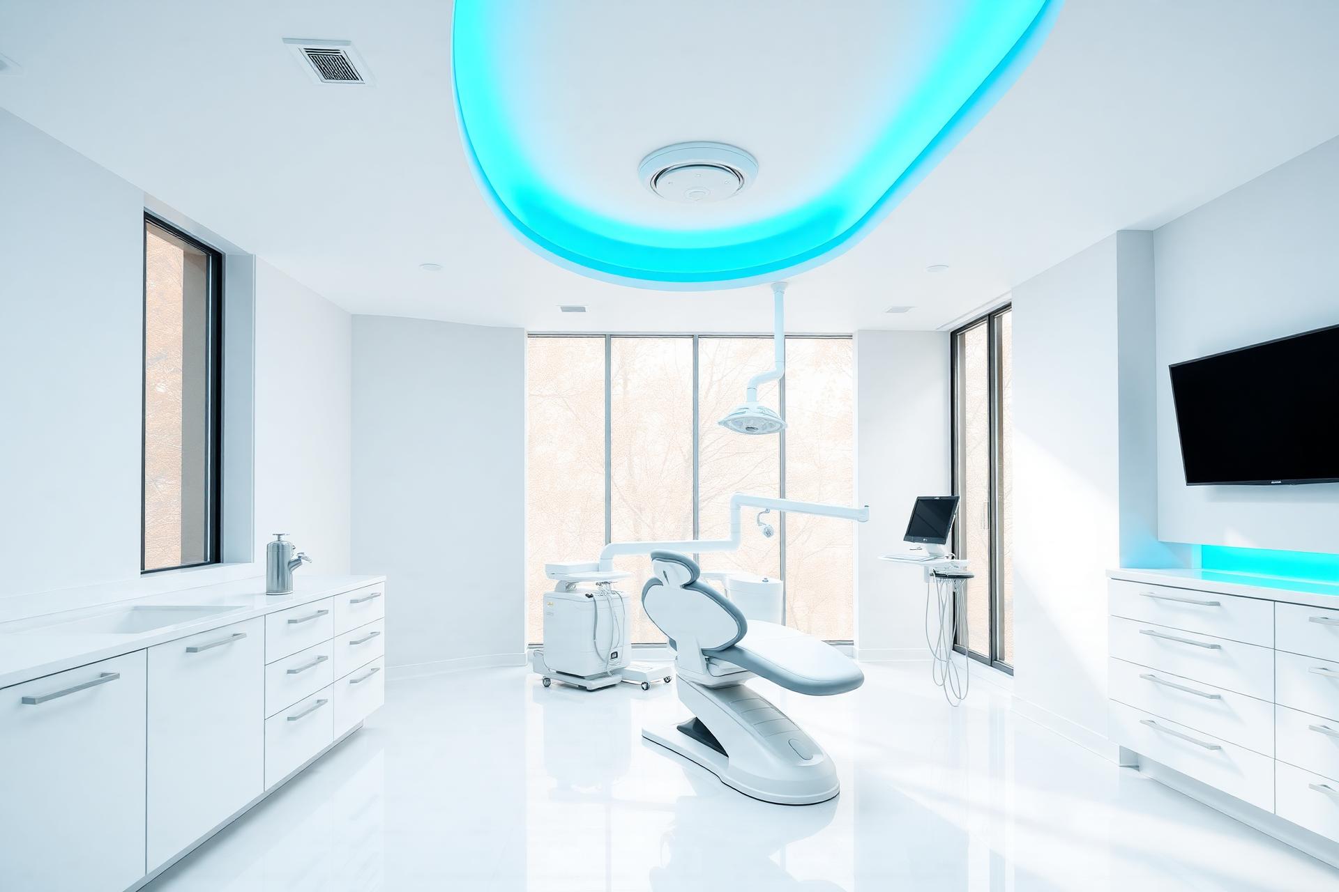 Modern minimalist dental clinic interior